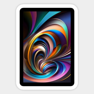 Colorful Abstract Sticker